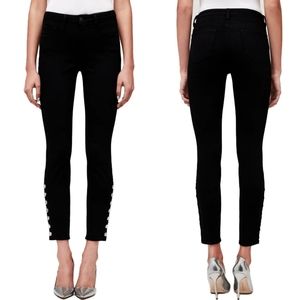 NWOT L'AGENCE Piper High Rise Skinny in Saturated Black Sz. 25
